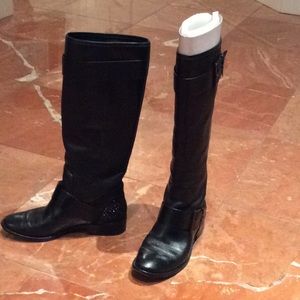 Brian Atwood Black Knee High Boots